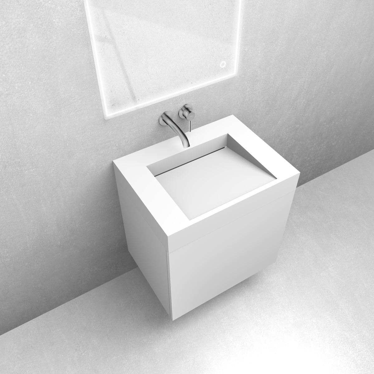 Set lavabo Oltens Stila 40000900, armadietto Oltens Lun 60032000