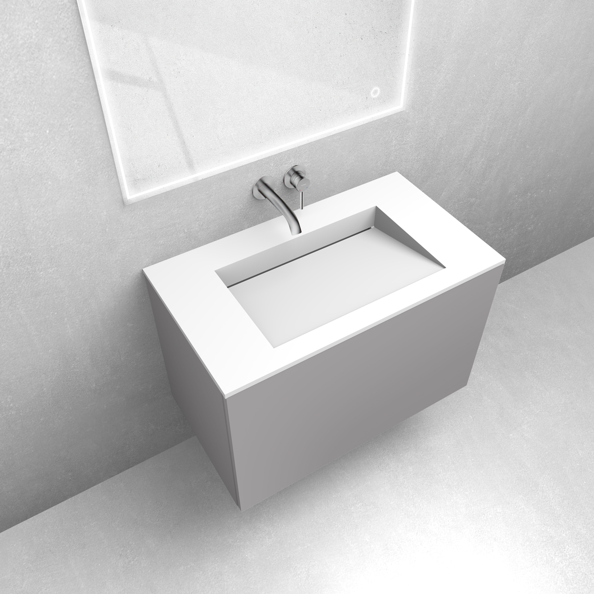 Set lavabo Oltens Stila 40001900, armadietto Oltens Lun 60033900