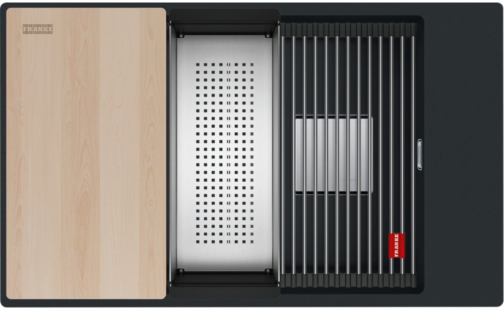 Franke Kanon lavello in granito 76x46 cm nero 125.0749.671