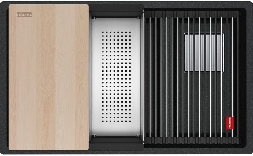 Franke Kanon lavello in granito 76x46 cm grigio/grafite/inox 125.0749.680