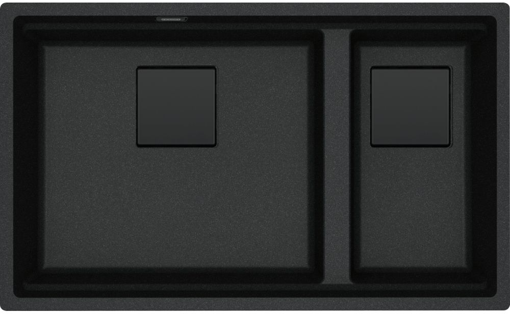 Franke Kanon lavello in granito 76x46 cm grigio/grafite/inox 125.0749.684