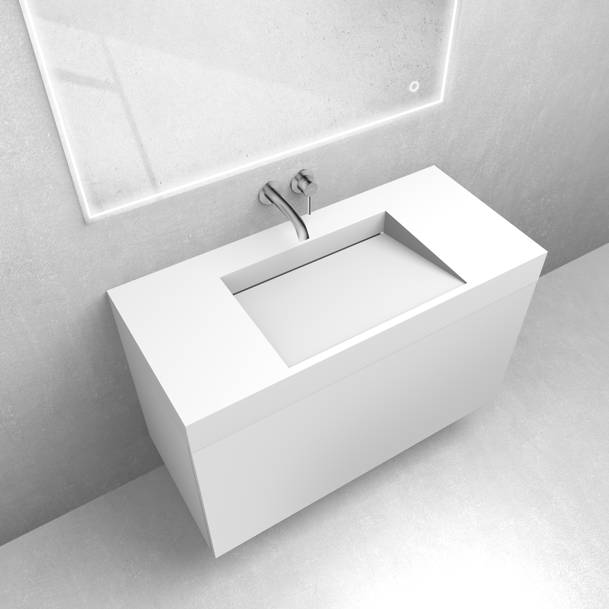 Set lavabo Oltens Stila 40003900, armadietto Oltens Lun 60034000