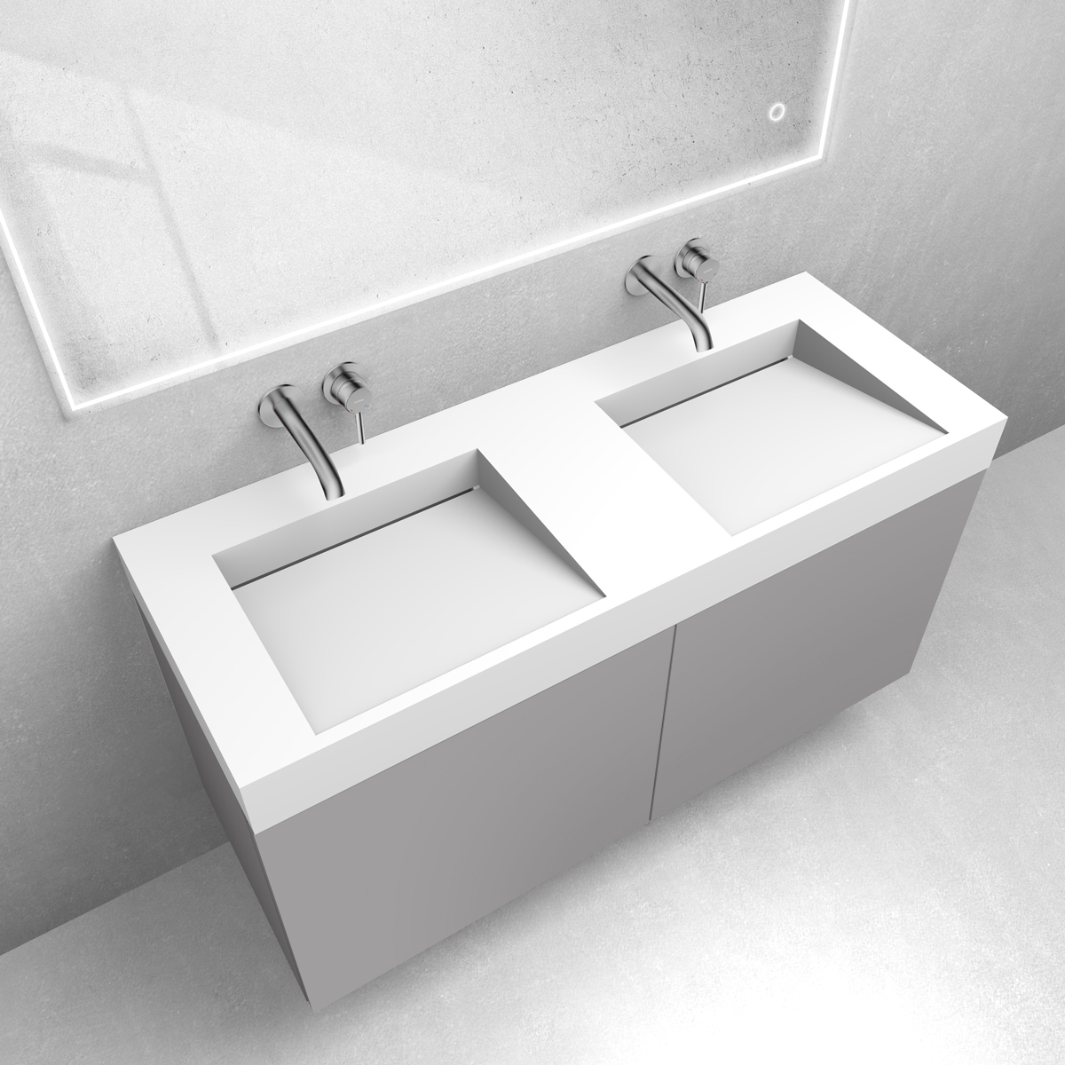 Set lavabo Oltens Stila 40004900, armadietto Oltens Lun 60035900 OLD
