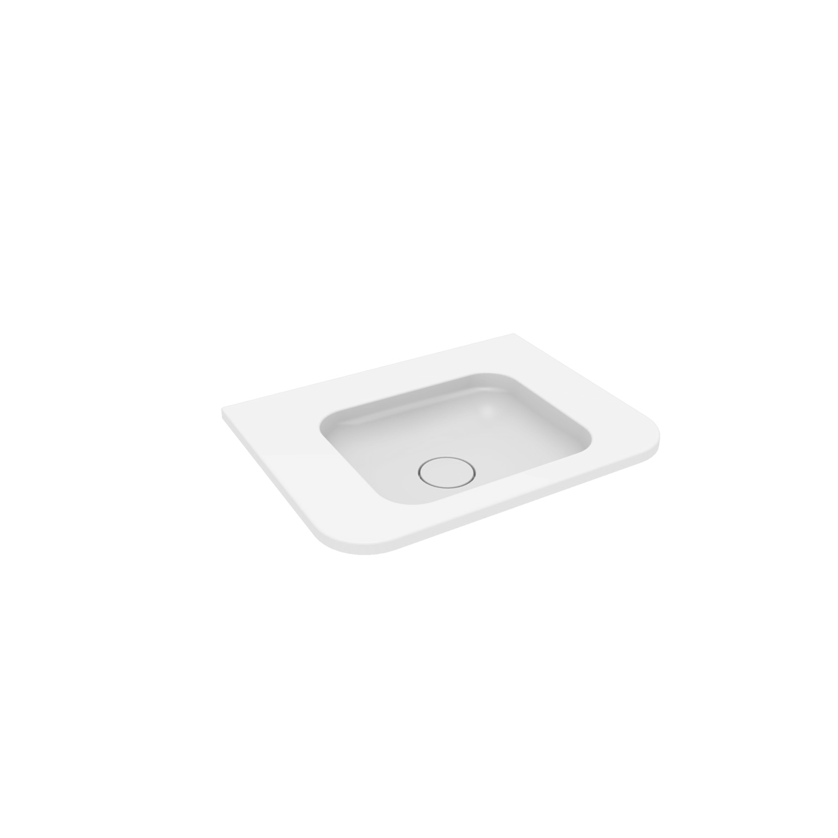 Oltens Hamnes lavabo 60x46.1 cm rettangolare da mobile bianco lucida 40212000