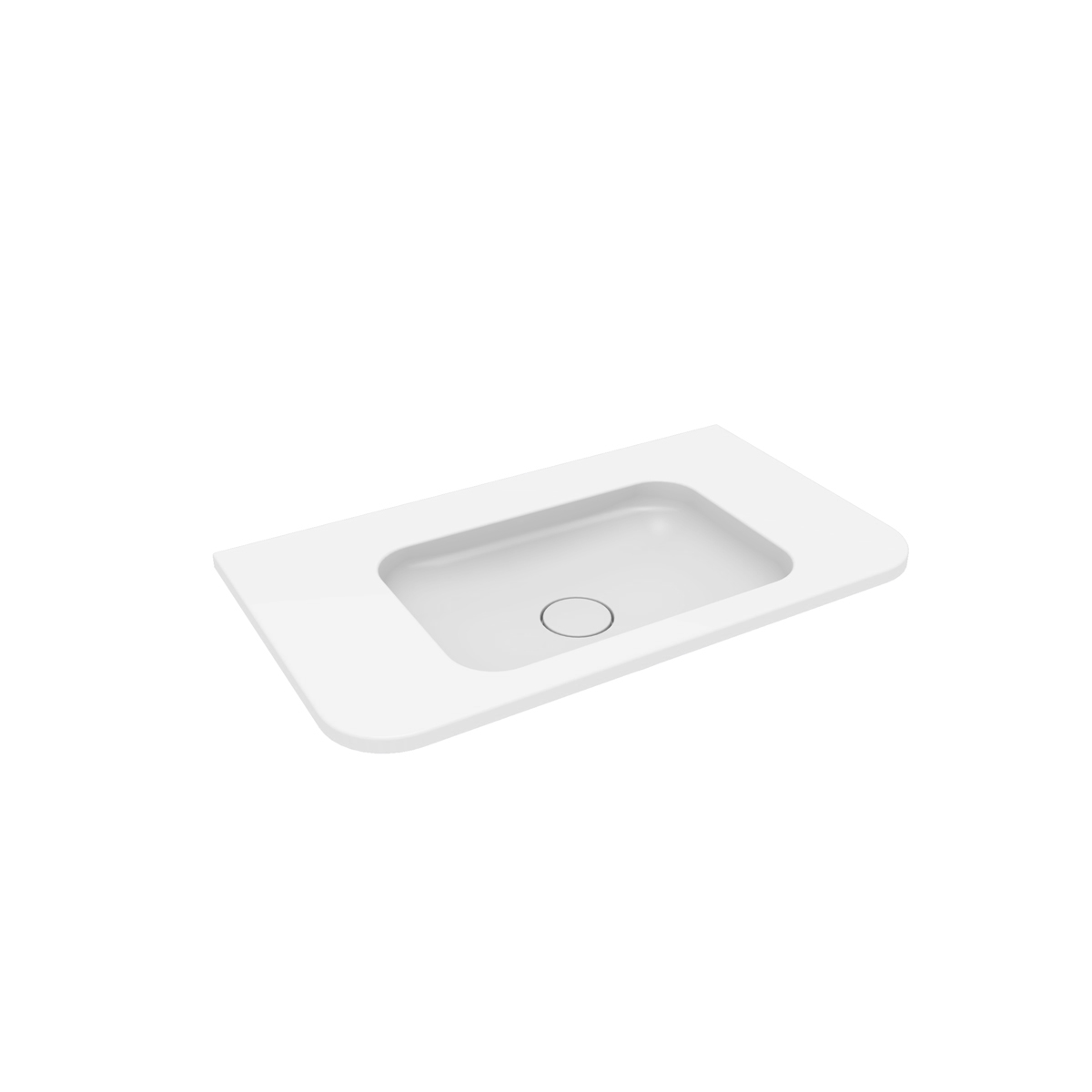 Oltens Hamnes lavabo 80x46.1 cm rettangolare da mobile bianco lucida 40213000
