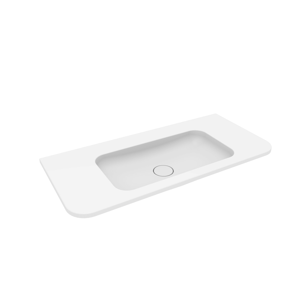 Oltens Hamnes lavabo 100x46.1 cm rettangolare da mobile bianco opaca 40214900