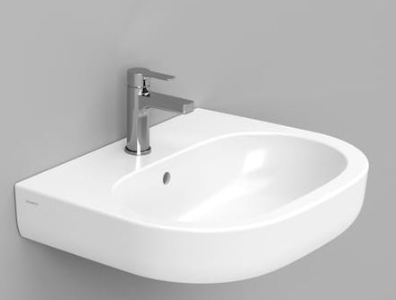 Ceramica Dolomite Mirto lavabo 60x48 cm ovale a parete bianco D461201
