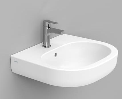 Ceramica Dolomite Mirto lavabo 55x48 cm ovale a parete bianco opaca D461341