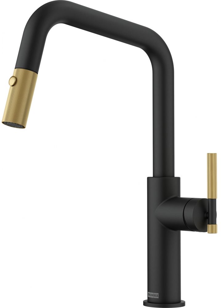 Franke Maris Stripes rubinetto da cucina verticale nero-oro/oro antico 115.0747.676