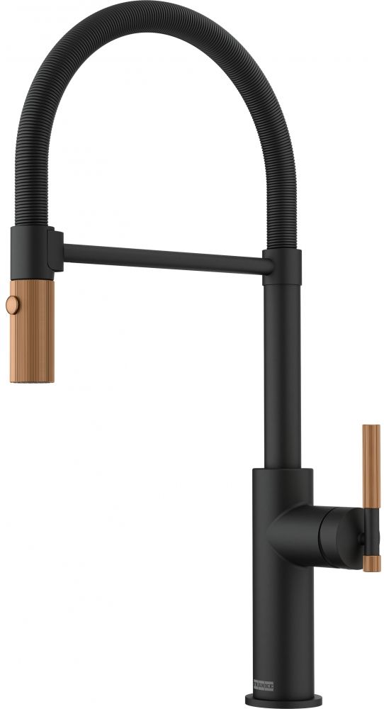 Franke Maris Stripes rubinetto da cucina verticale nero-rame 115.0747.680