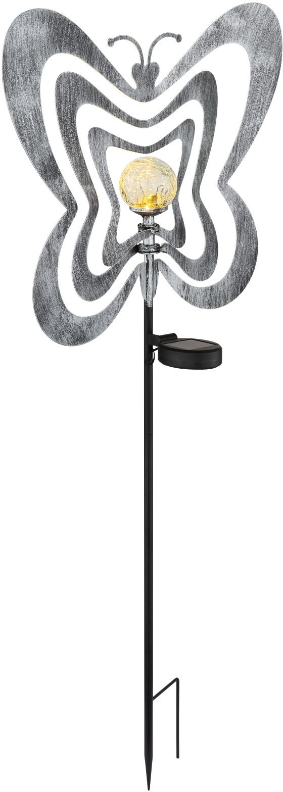 Globo Lighting Solar lampada solare da terra 1x0.06 W nero-grigio-argento 36581