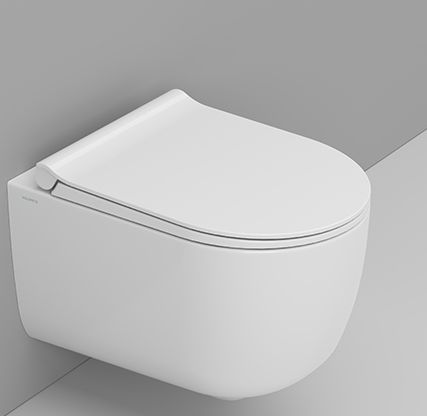 Ceramica Dolomite Mirto Round vaso wc sospeso senza brida con scarico a vortice bianco lucida D474901