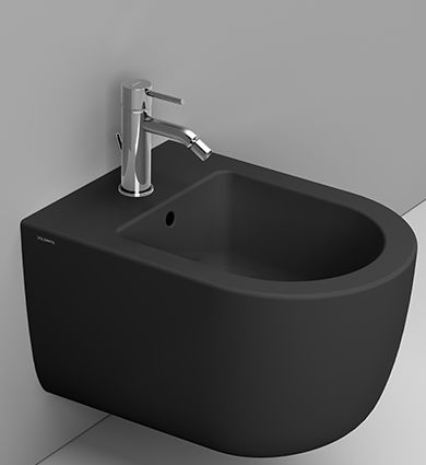 Ceramica Dolomite Mirto Round Short bidet sospeso nero D473681