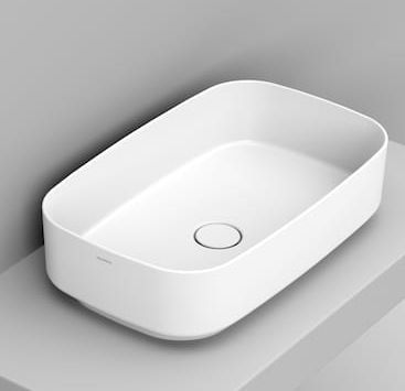 Ceramica Dolomite Noemi lavabo 62x38 cm rettangolare da appoggio bianco lucida D311001