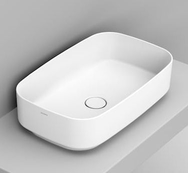 Ceramica Dolomite Noemi lavabo 62x38 cm rettangolare da appoggio bianco opaca D311041