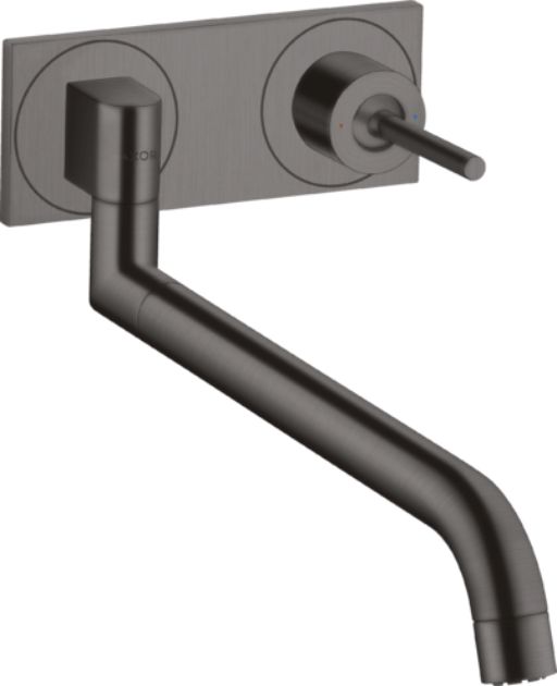 Axor Uno2 rubinetto da cucina da incasso nero 38815340