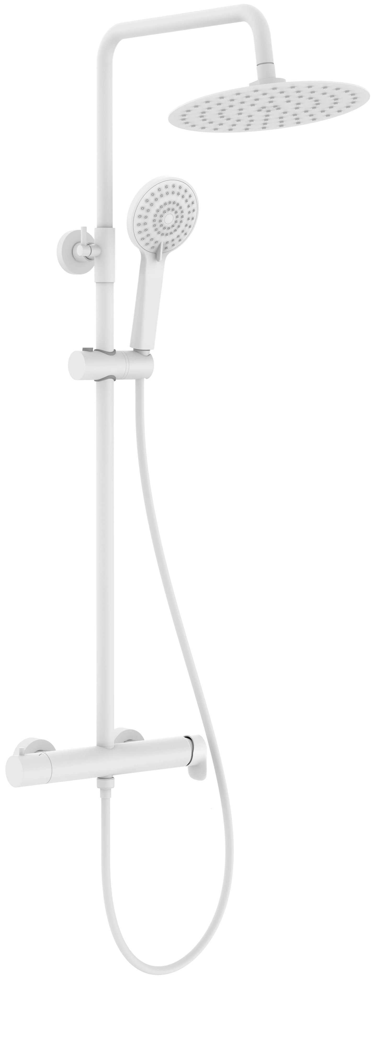 Roca Vega Plus set doccia a parete con soffione bianco A5A9A6EB00