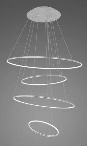 Altavola Design Led Shape lampada sospesa 1x106 W argento LA084/P_100_in_3k_silver_dimm