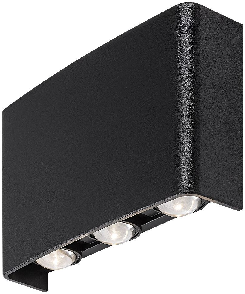 Rabalux Portel lampada da parete per esterni 3x5 W nero 77192