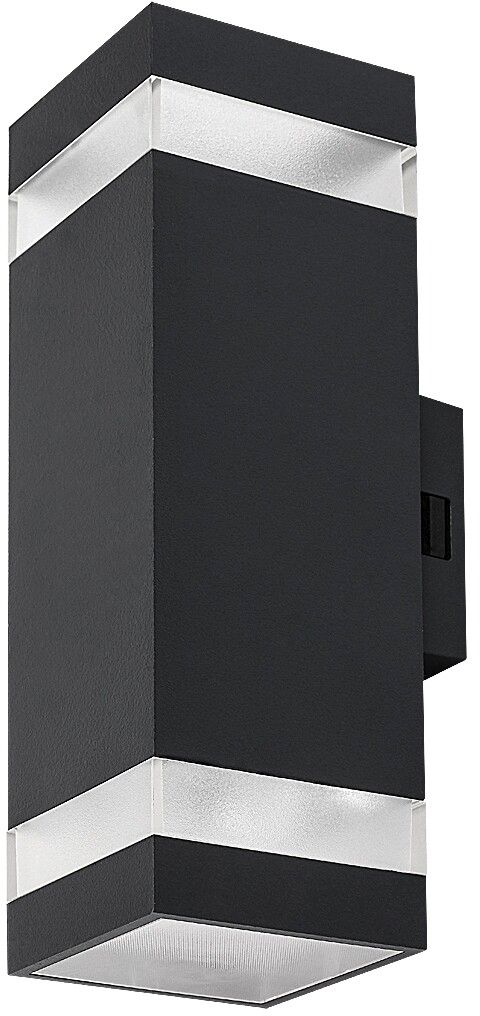 Rabalux Urfa Line lampada da parete per esterni 2x16 W nero 77210