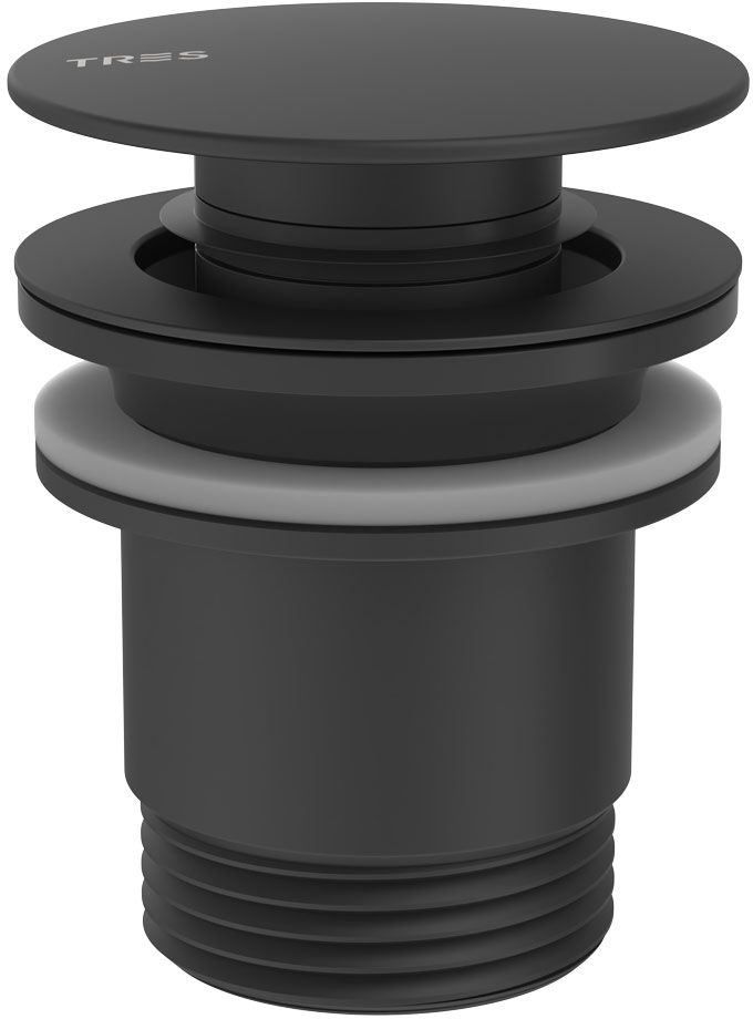 Tres Simple tappo per lavabo nero 24284010NM
