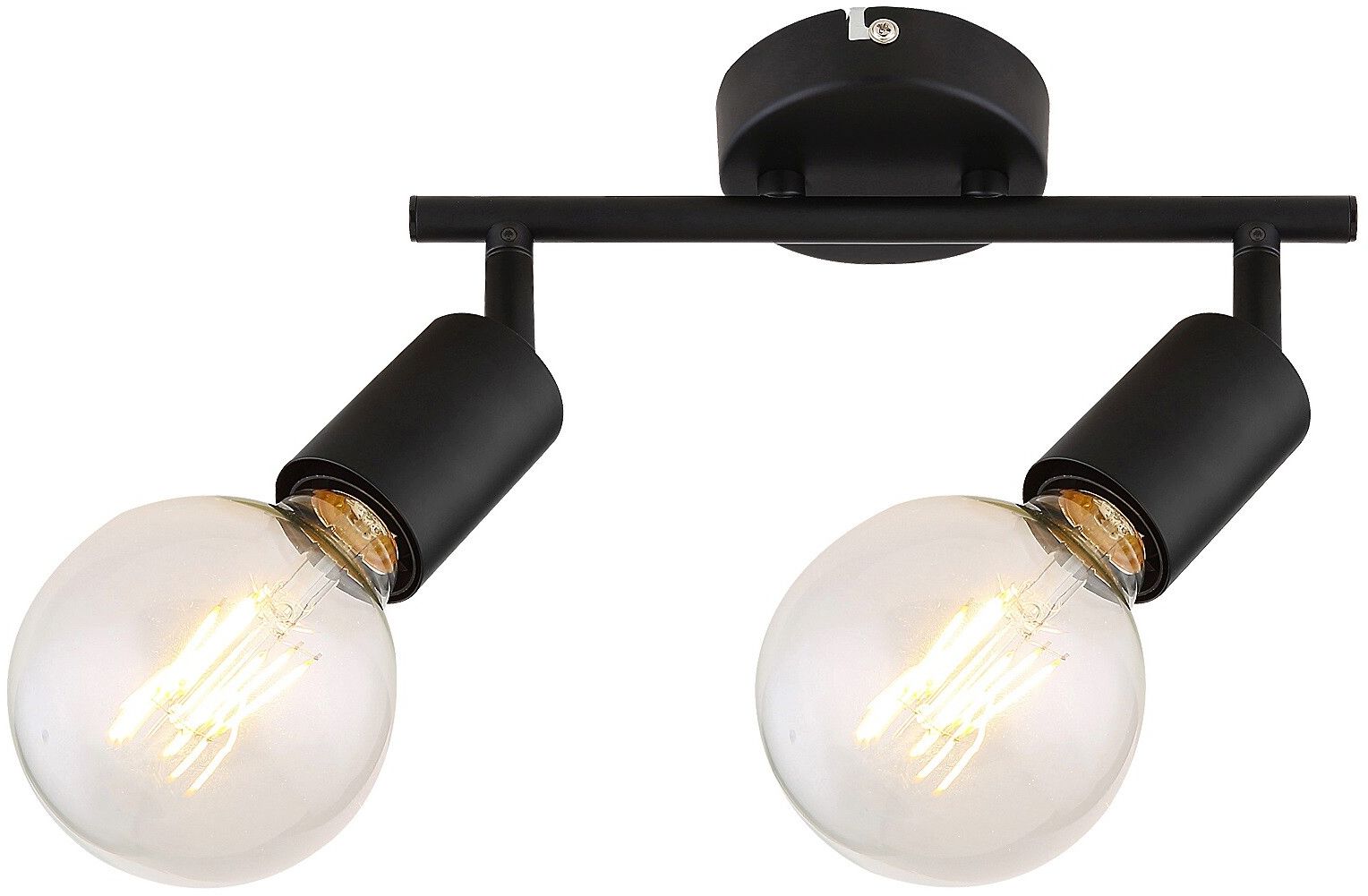 Rabalux Lamar lampada da soffitto 2x40 W nero 3987