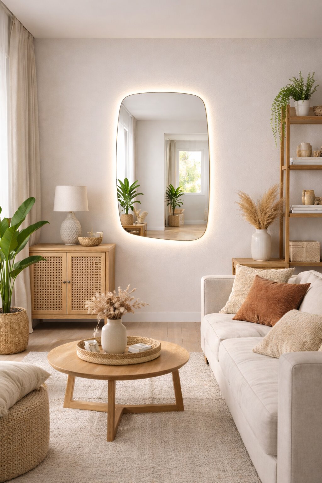 Baltica Design Stone Calm specchio 60x90 cm con illuminazione 5904107933160