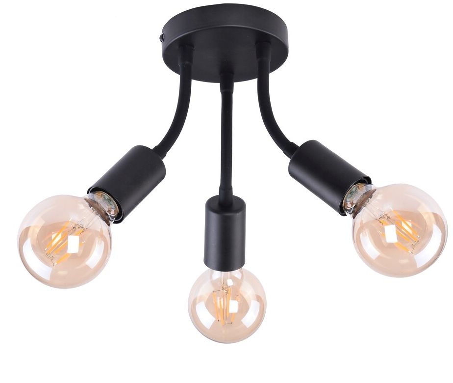 Rabalux ALMUS lampada da soffitto 3x60 W nero 6808