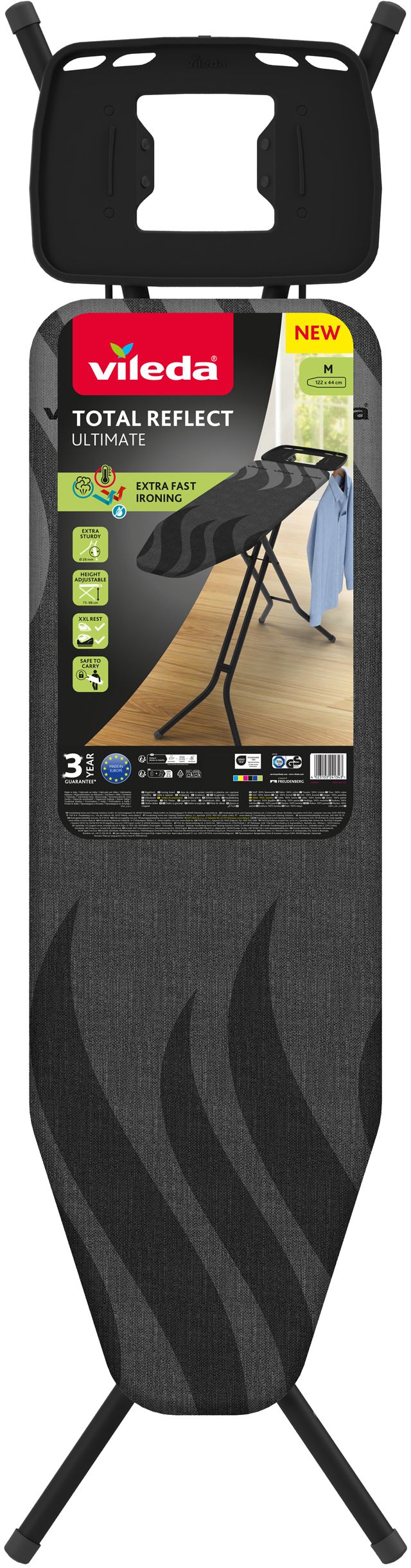 Vileda Total Reflect Ultimate M asse da stiro 120x38 cm 183416