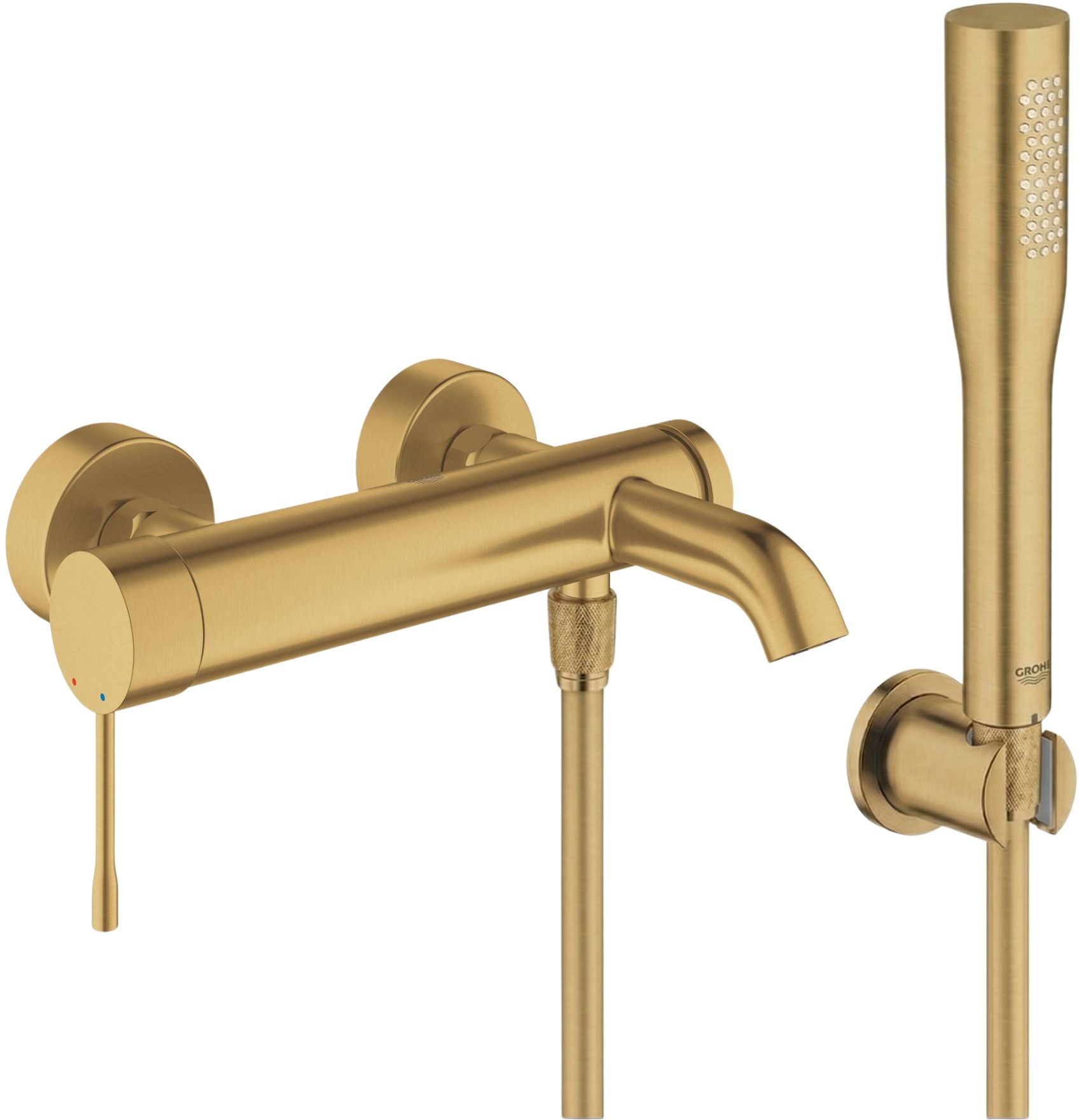 Set rubinetto per vasca e doccia Grohe Essence 33624GN1, doccetta Grohe Euphoria 27400GN0, 27074GN0, 28362GL1