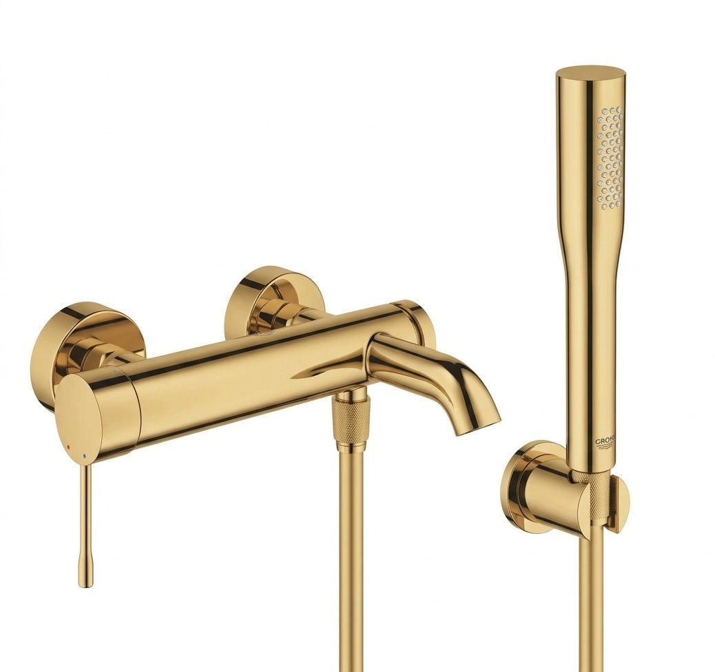 Set rubinetto per vasca e doccia Grohe Essence 33624GL1, doccetta Grohe Euphoria 27400GL0, 27074GL0, 28362GL1