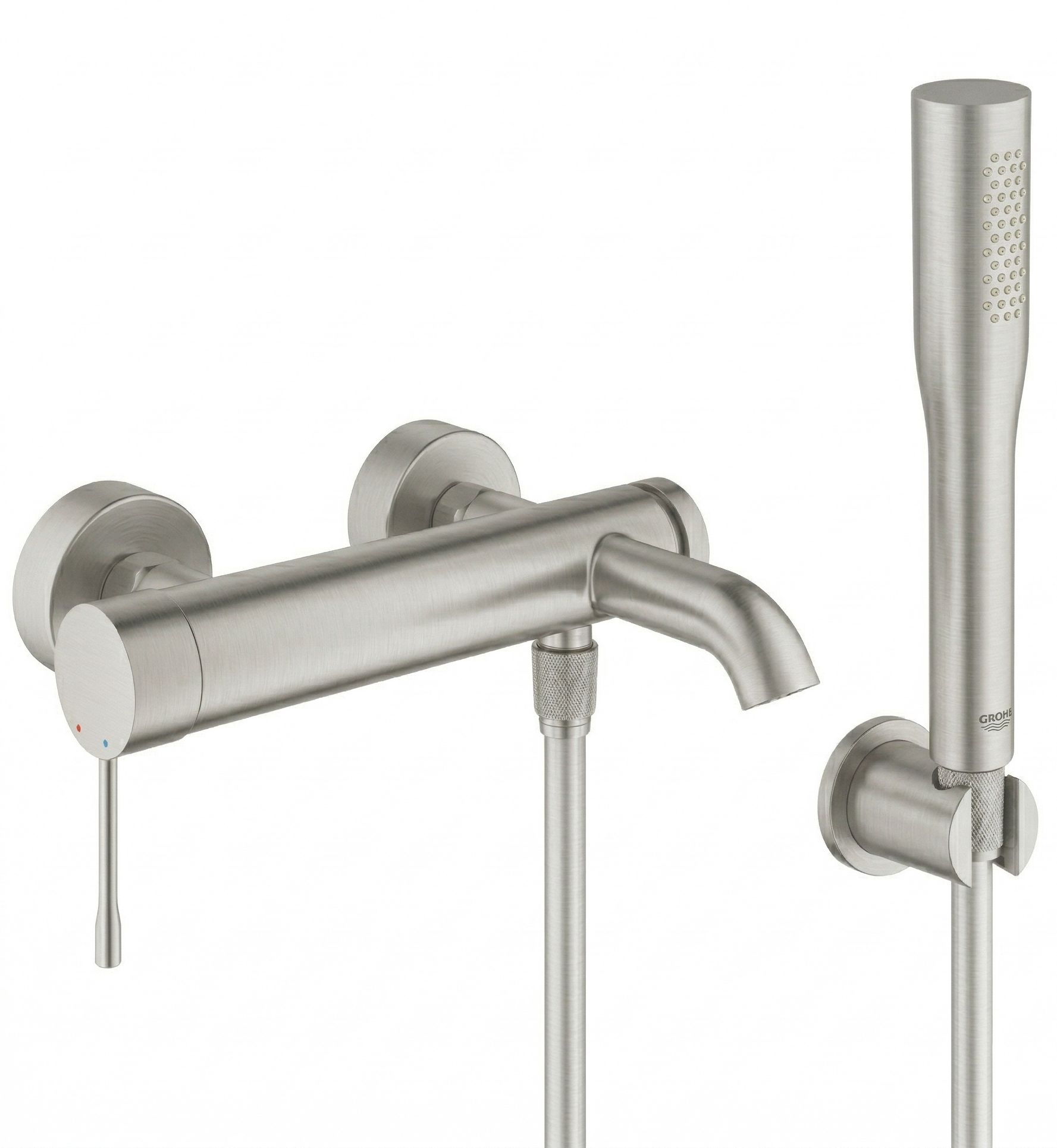 Set rubinetto per vasca e doccia Grohe Essence 33624DC1, doccetta Grohe Euphoria 27400DC0, 27074DC0, 28362DC1