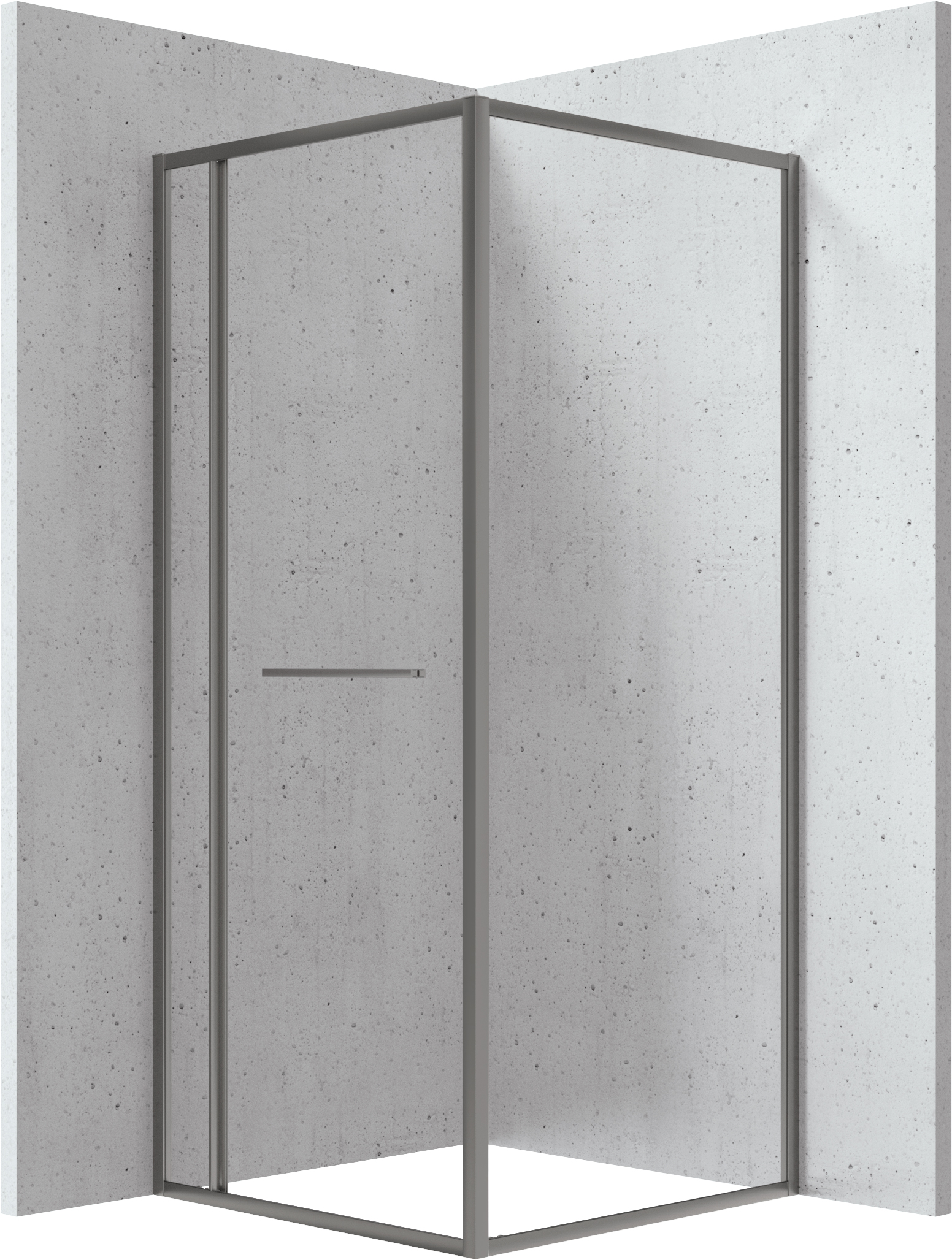 Deante Blur box doccia 80x80 cm quadrato grafite opaca/vetro trasparente KQB_D088P