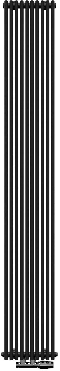 Irsap Arpa 18_2 radiatore per ambienti 182x27.1 cm podłączenie inferiore nero IRS-AR-2-182X27 K1