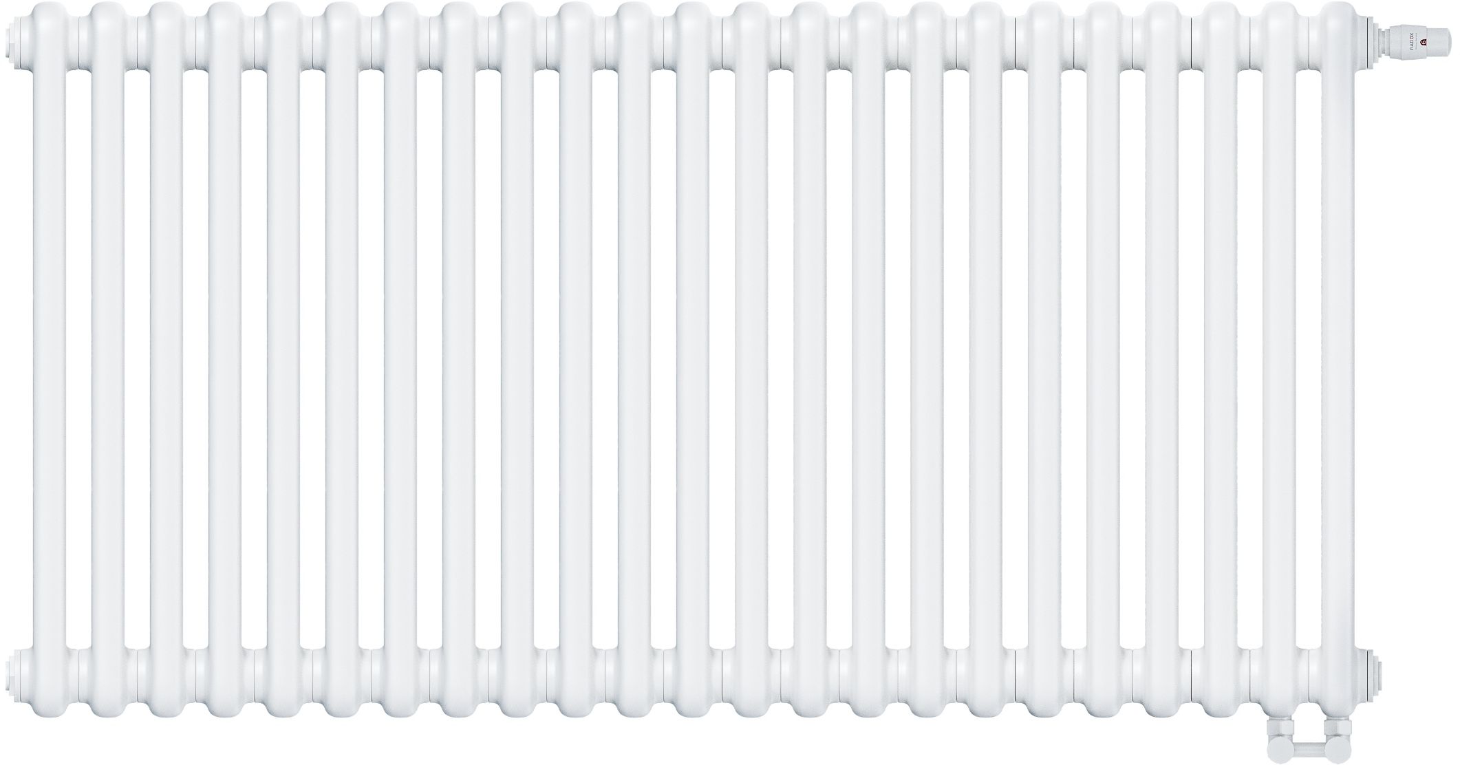 Irsap Tesi 3 radiatore per ambienti 56.5x103.5 cm podłączenie inferiore bianco IRS-TES-3056-23-B-25