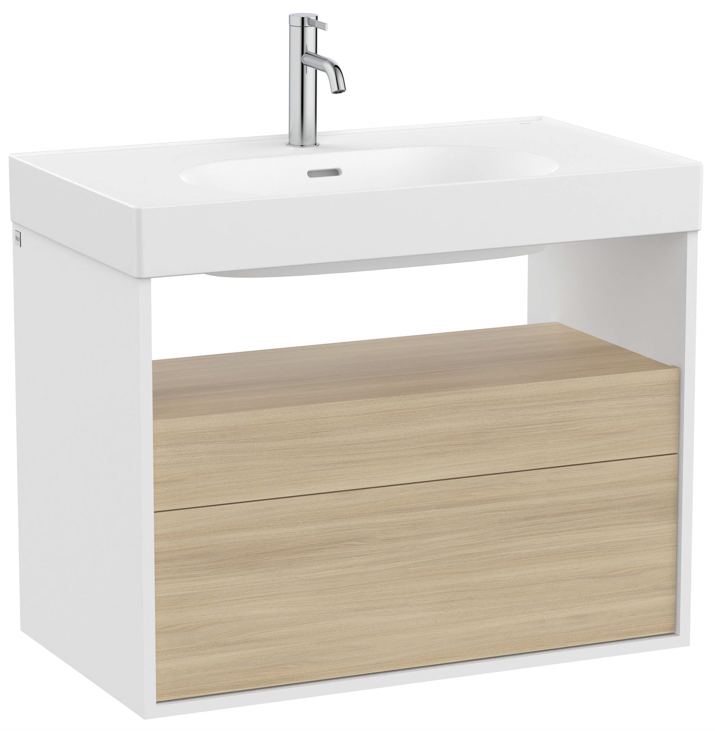 Roca Meridian armadietto 80x46x56.5 cm sottolavabo sospeso bianco -rovere A858107607