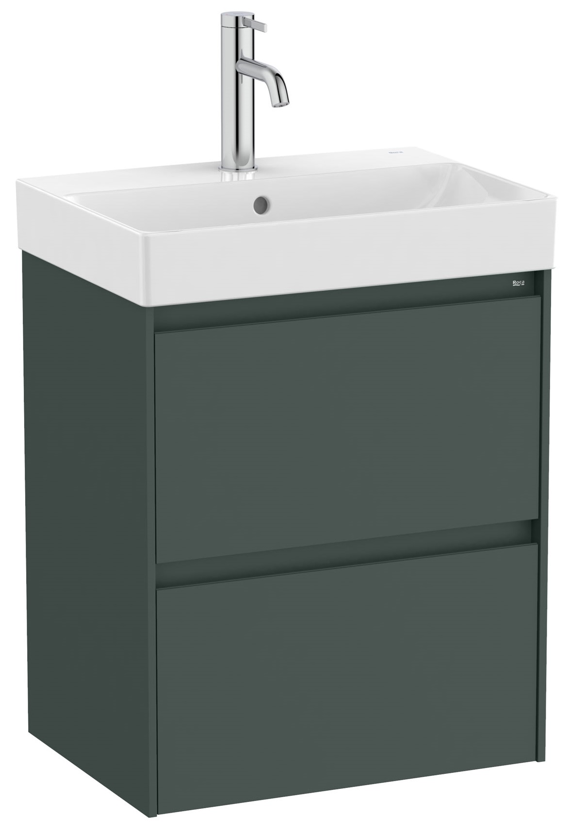 Roca Ona lavabo con armadietto 50 cm verde A851682513