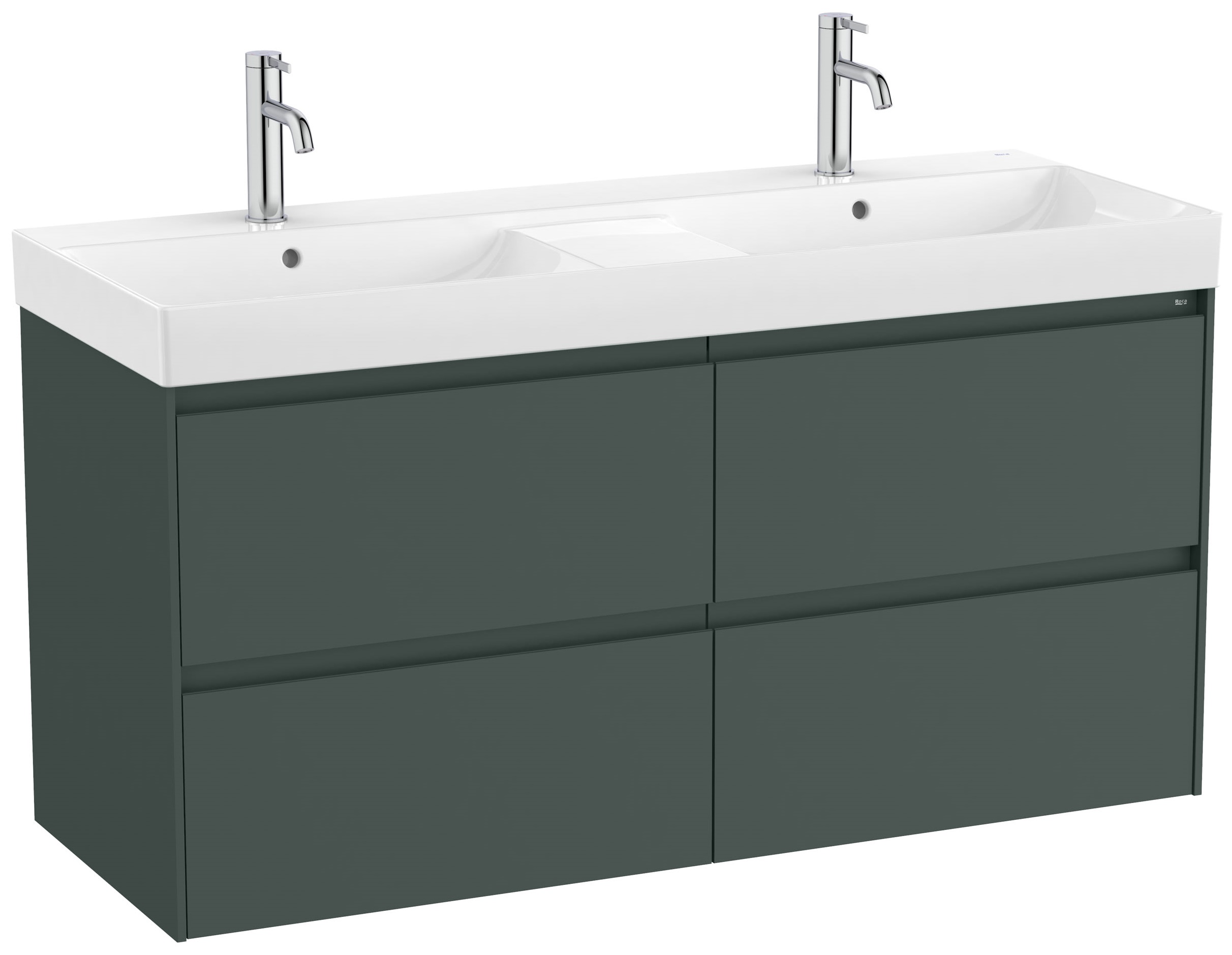 Roca Ona lavabo con armadietto 120 cm verde A851694513