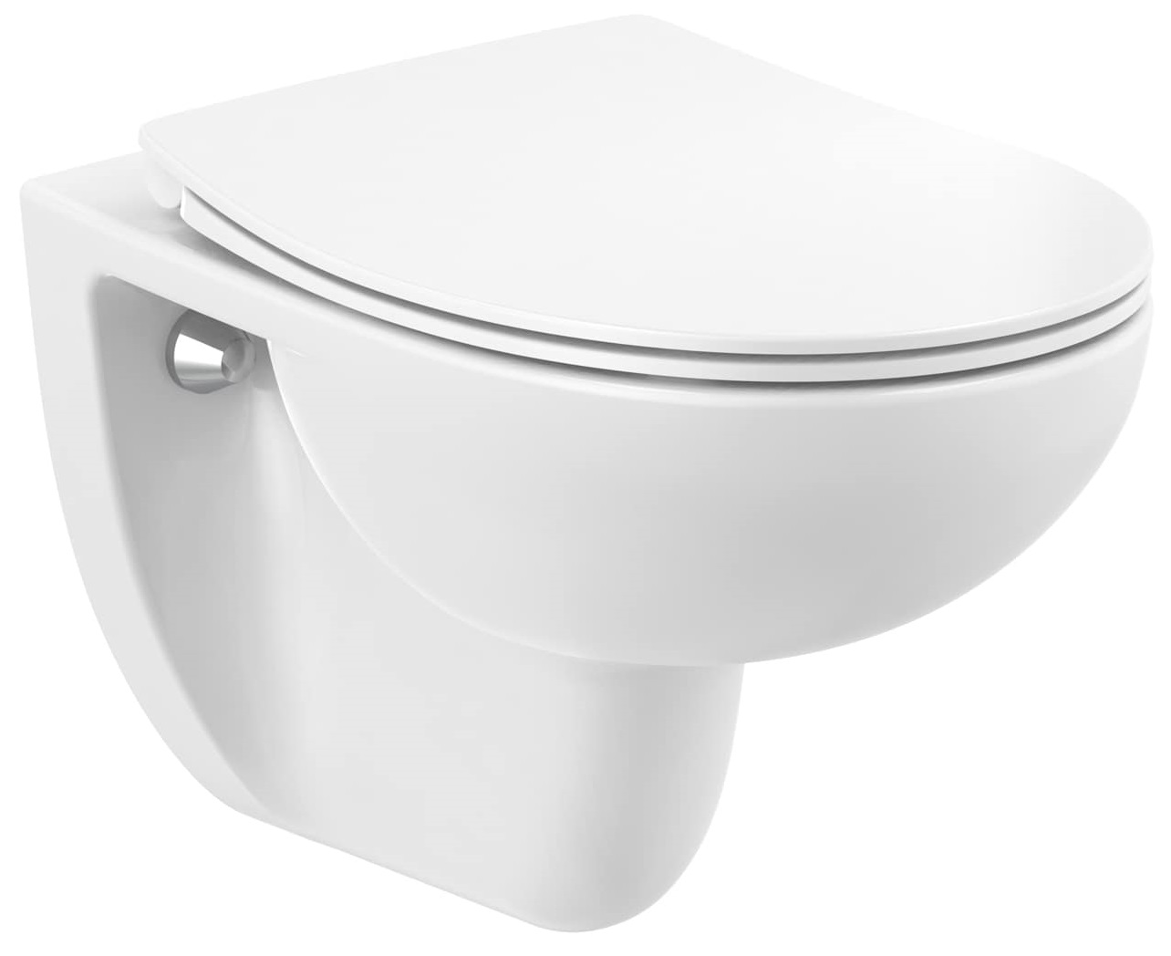 Roca Victoria vaso wc con copriwater a discesa lenta sospeso senza brida bianco A34HV02000