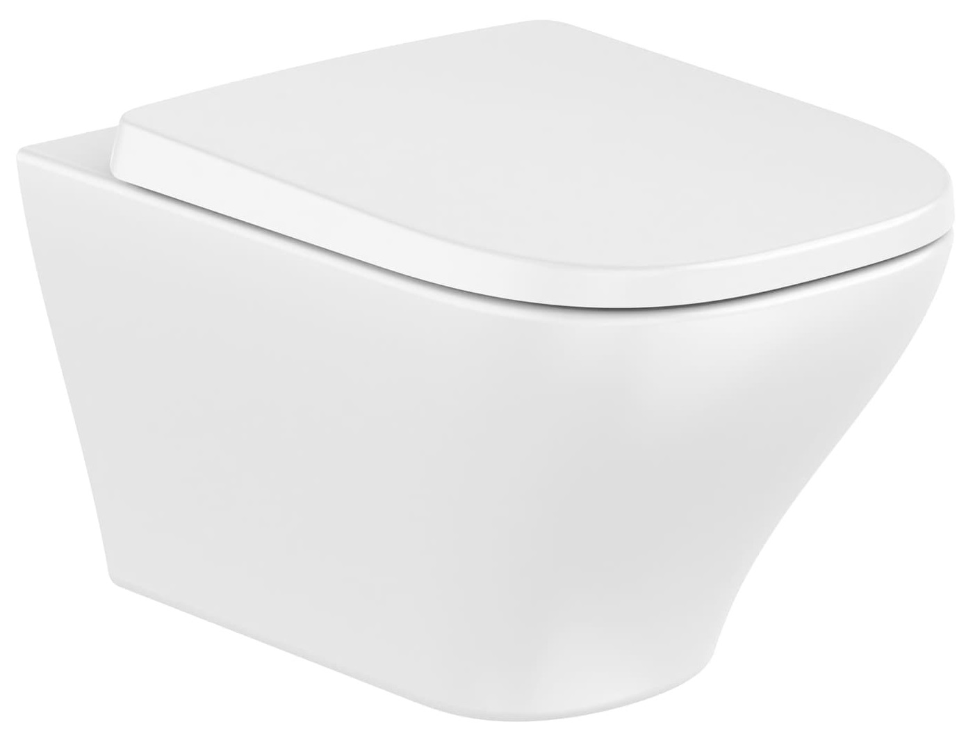 Roca Optica vaso wc con copriwater a discesa lenta sospeso senza brida con scarico a vortice bianco lucida A34HD11000