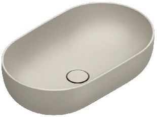Catalano Sfera lavabo 60x37 cm ovale da appoggio marrone/beige 05 2261 0029