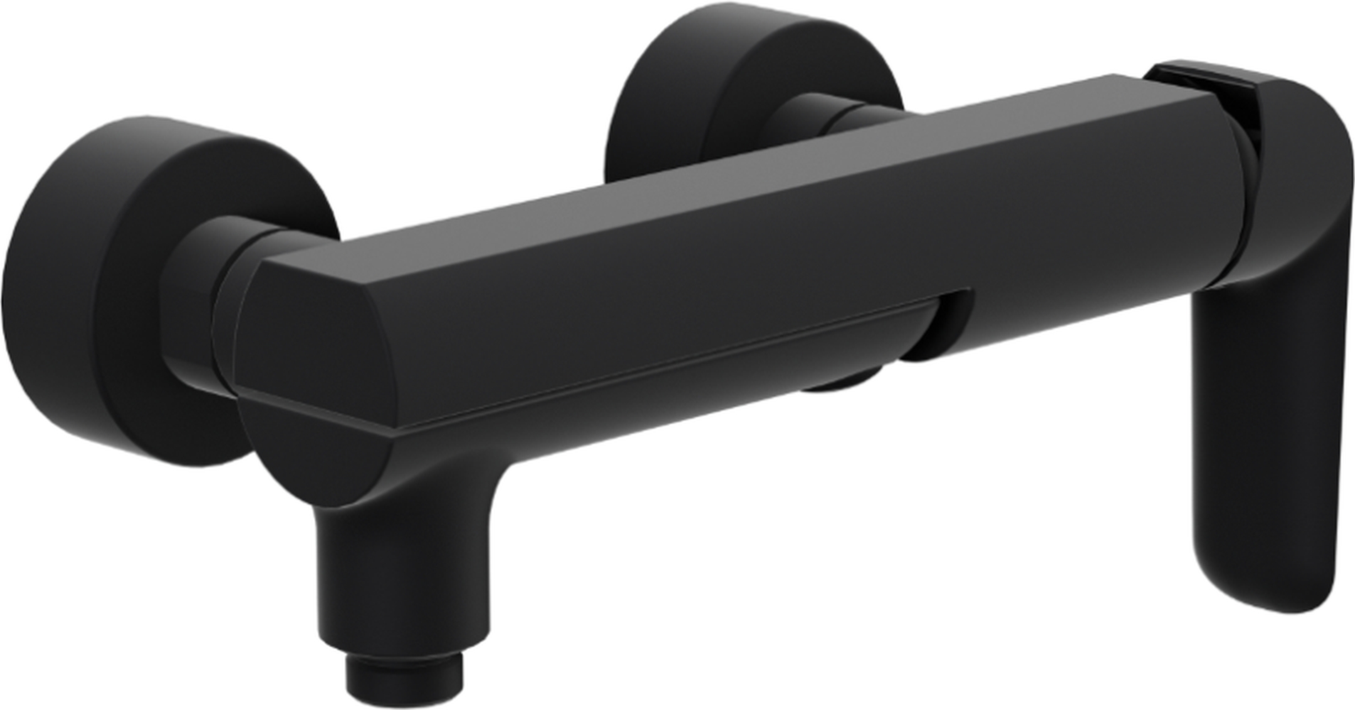 Excellent Clever 2.0 rubinetto per vasca e doccia a parete nero AREX.4106BS