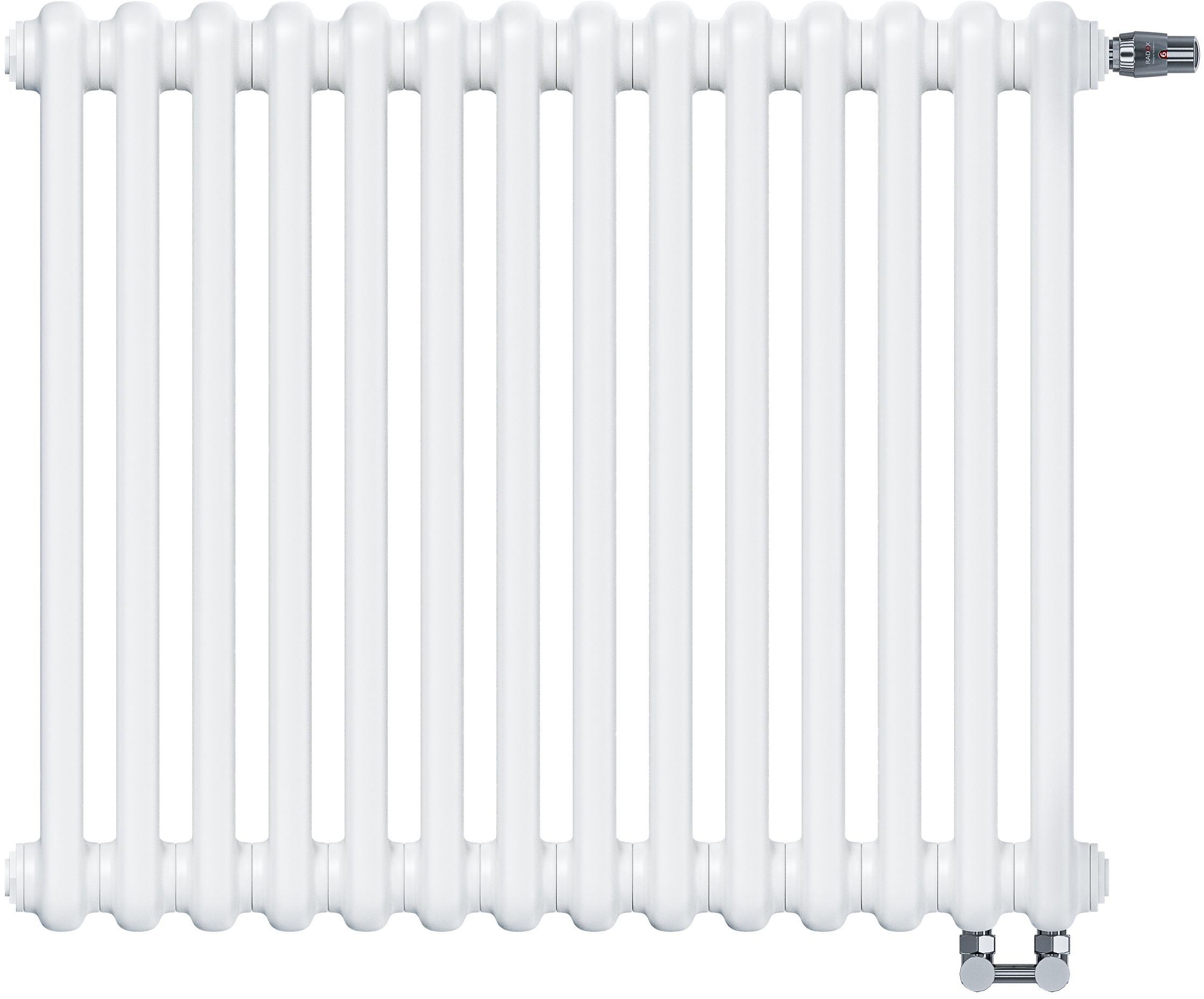 Irsap radiatore per ambienti 63x56.5 cm podłączenie laterale bianco IRS-TES-2056-14-B-B