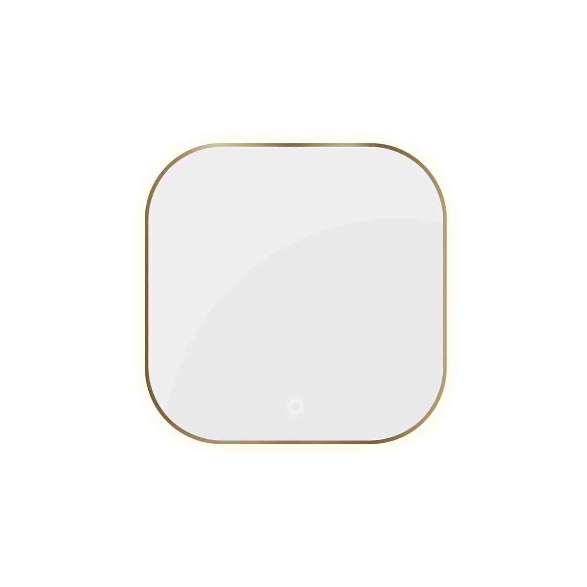 Oltens Nordlis specchio 80x80 cm quadrata con illuminazione con tappetino riscaldante 64122510