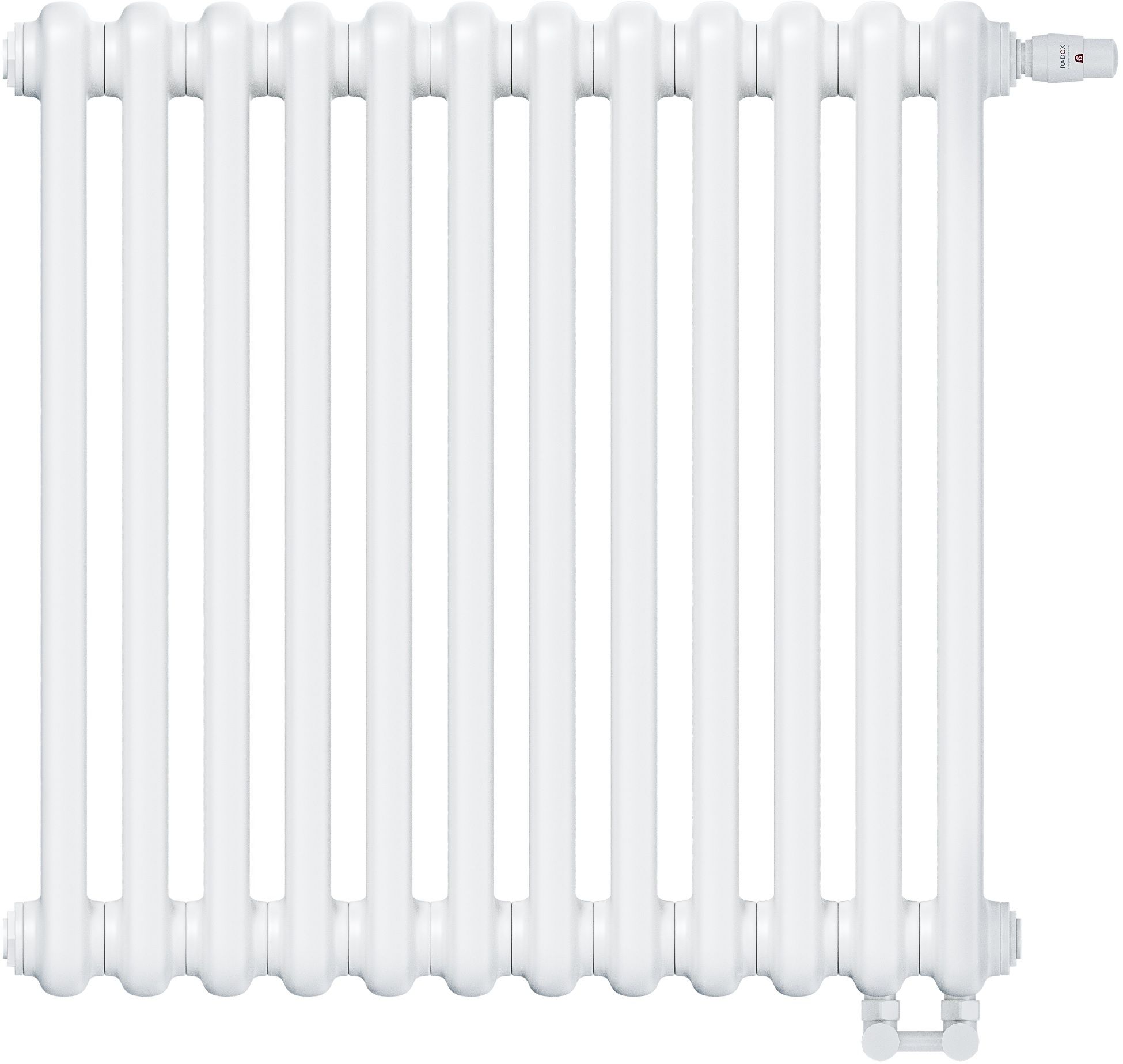 Irsap Tesi 2 radiatore per ambienti 54x56.5 cm podłączenie inferiore bianco IRS-TES-2056-12.B.V