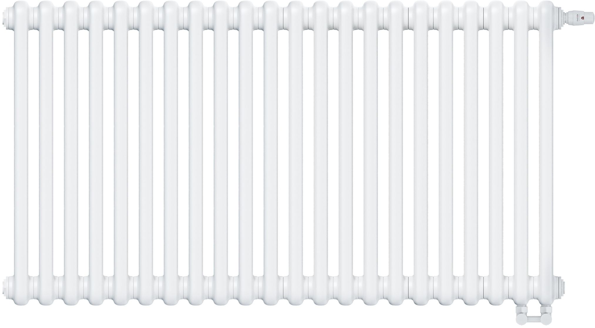 Irsap Tesi 2 radiatore per ambienti 56.5x99 cm podłączenie inferiore bianco IRS-TES-2056-22-B25