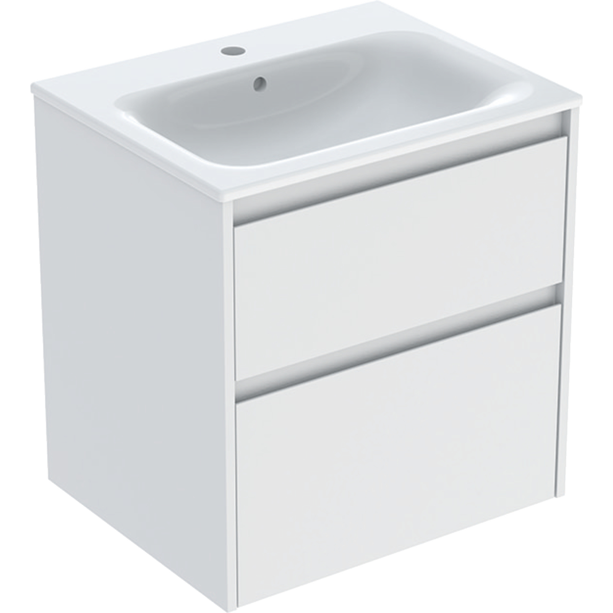 Geberit Selnova Square lavabo con armadietto 60 cm bianco 504.138.00.1