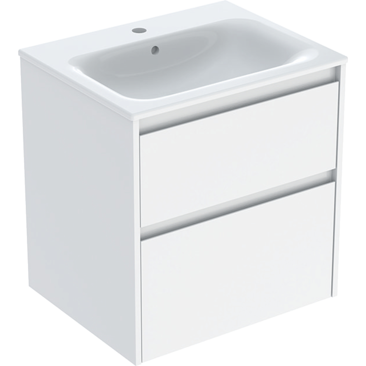 Geberit Selnova Square lavabo con armadietto 60 cm bianco 504.138.01.1