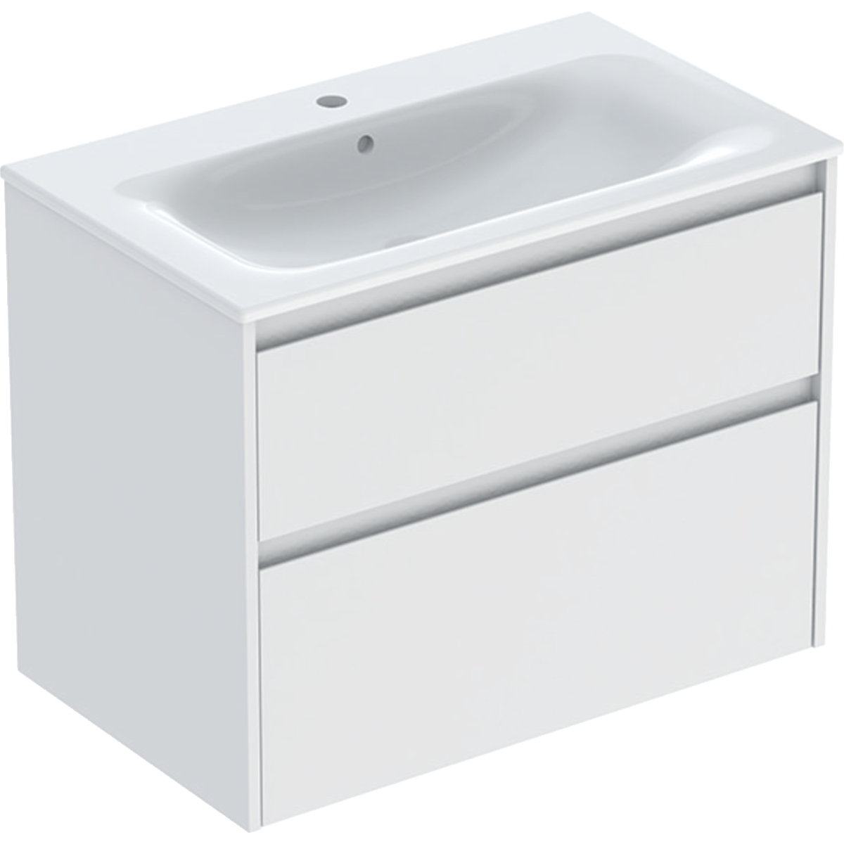 Geberit Selnova Square lavabo con armadietto 80 cm bianco 504.139.00.1