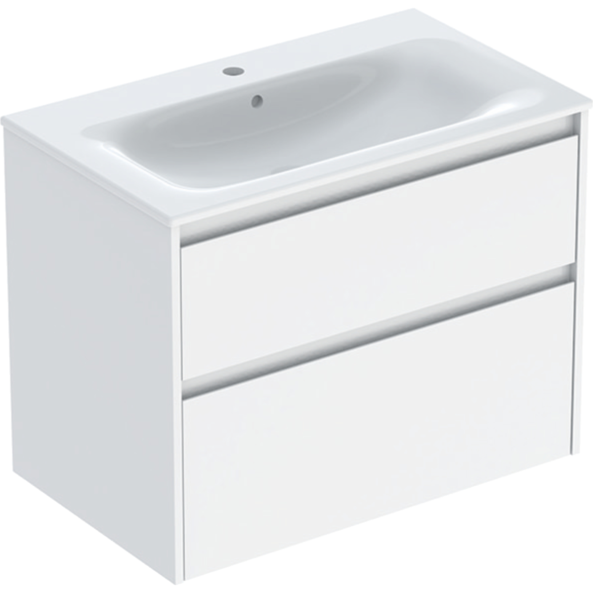 Geberit Selnova Square lavabo con armadietto 80 cm bianco 504.139.01.1